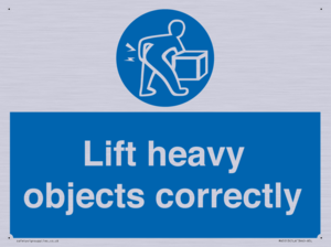 Lift heavy objects correctly